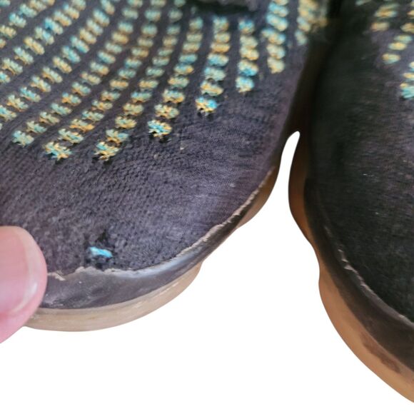 Nike VaporMax 2021 Flyknit Men's Shoes Sneakers MultiColor Black Pollen Blue - Picture 10 of 11